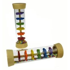 Other Wooden Rainmaker Rattle In Clear Tube