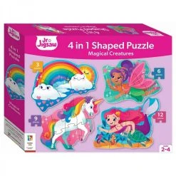 Other Junior Jigsaw 4 In 1 Shaped Puzzles Magical Creatures