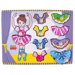 Other Wood Knob Puzzle Ballerina