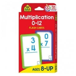School Zone Flashcards Multiplication 0-12