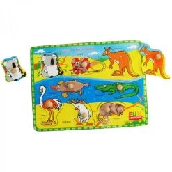Other Puzzle Australian Animals Wood Knob