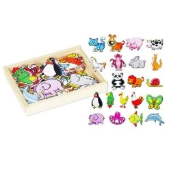 Other Magnetic Animals Wood 20 Piece