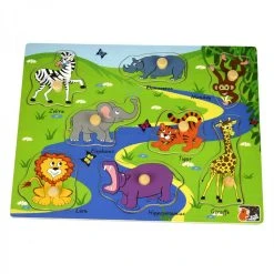 Other Peg Puzzle 2 In 1 Safari Animal