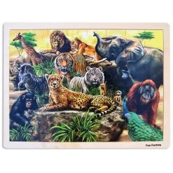 Other Wood Jigsaw 48 Piece Wild Animals