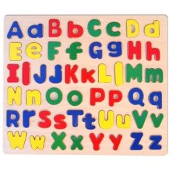 Other Wood Puzzle Raised Letters Upper & Lower